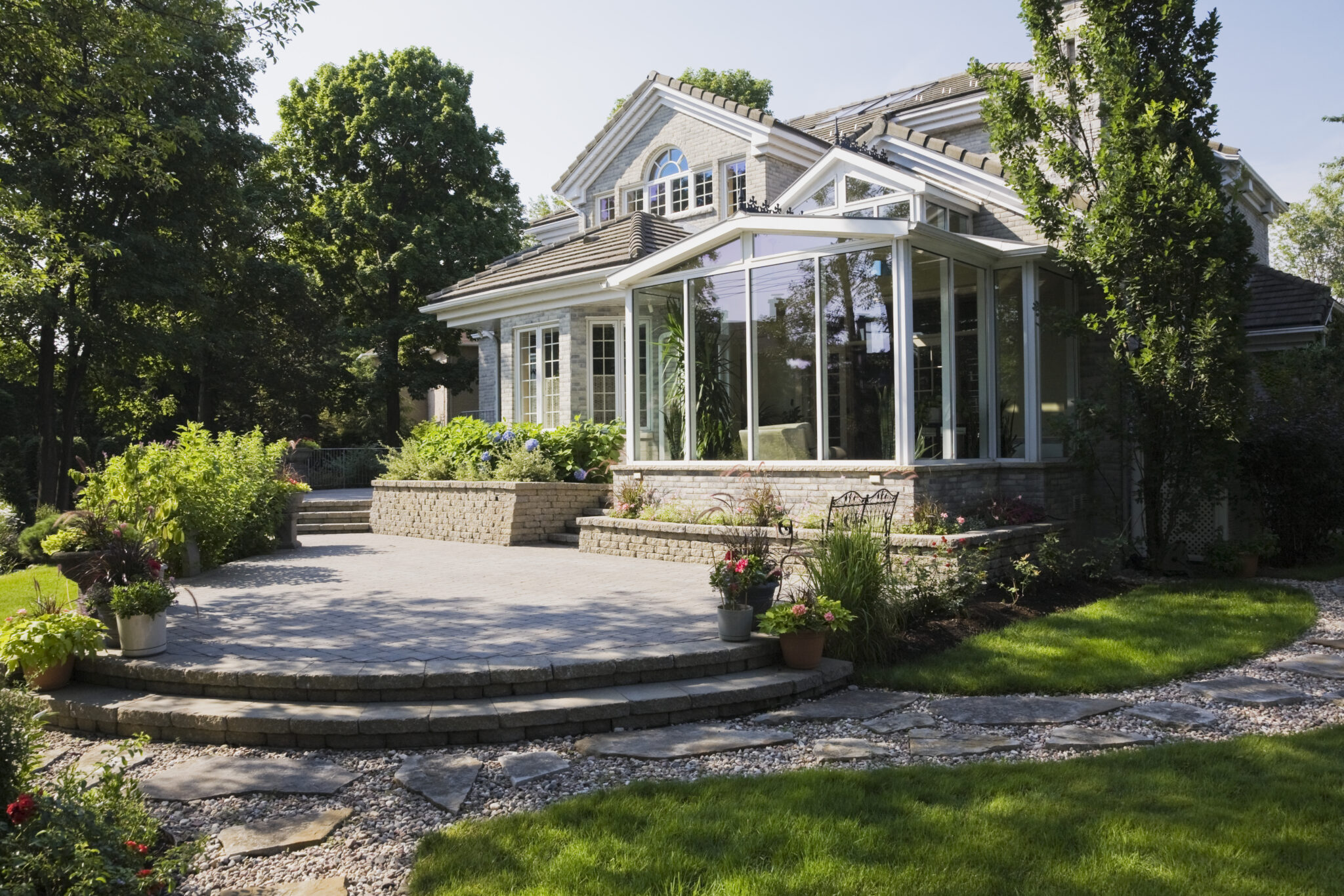 Brick and stone home exterior restored by Inspire Contracting LLC near Royersford, PA