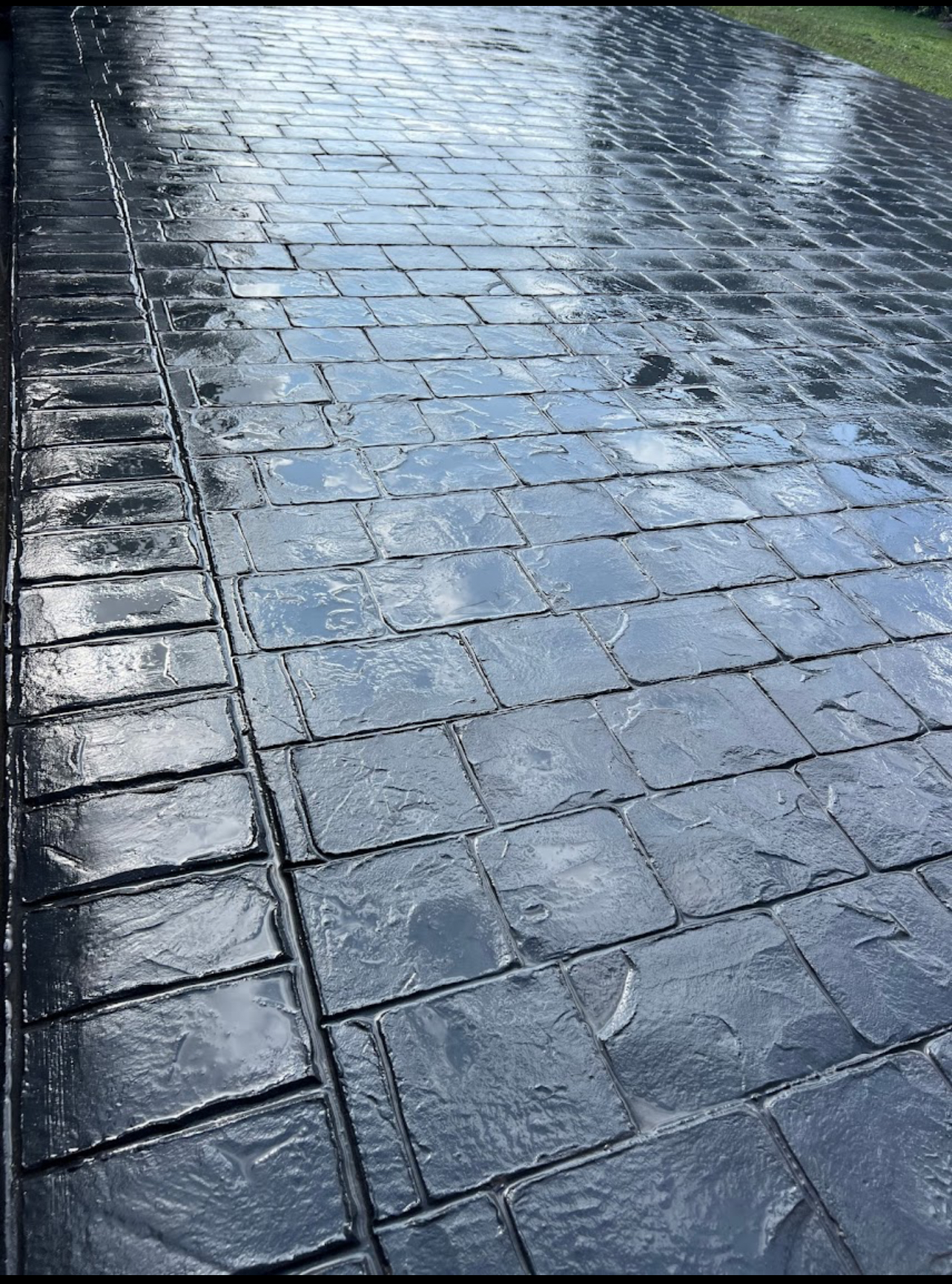 Stamped concrete patio installed for a Temple, PA home